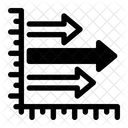 Setas De Crescimento Horizontais Setas De Crescimento Grafico De Crescimento Ícone