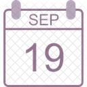 Setembro Calendario Data Icon