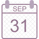 Setembro Calendario Data Icon