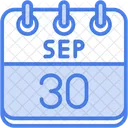 Setembro Dias Do Calendario Hora E Data Icon