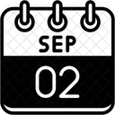 Setembro Dias Do Calendario Hora E Data Icon