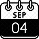 Setembro Dias Do Calendario Hora E Data Icon