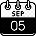 Setembro Dias Do Calendario Hora E Data Icon