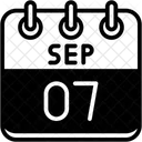 Setembro Dias Do Calendario Hora E Data Icon
