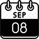 Setembro Dias Do Calendario Hora E Data Icon