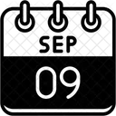 Setembro Dias Do Calendario Hora E Data Icon