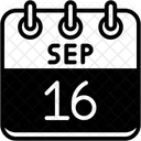 Setembro Dias Do Calendario Hora E Data Icon