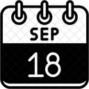 Setembro Dias Do Calendario Hora E Data Icon