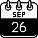 Setembro Dias Do Calendario Hora E Data Icon
