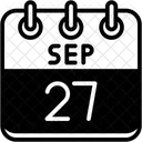 Setembro Dias Do Calendario Hora E Data Icon