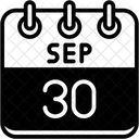 Setembro Dias Do Calendario Hora E Data Icon
