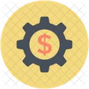 Setting Cogwheel Dollar Icon