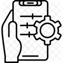 설정 핸드홀딩폰 환경설정 아이콘