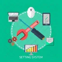 Setting System Repair Icon