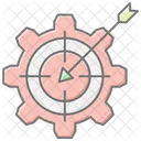 Setting Business Goal Lineal Color Icon Icon