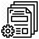 설정 기어 문서 아이콘