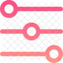 Interface Setting Slider Horizontal Adjustment Adjust Controls Fader Horizontal Settings Slider Icon