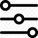 Interface Setting Slider Horizontal Adjustment Adjust Controls Fader Horizontal Settings Slider Icon