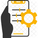 Setting Hand Holding Phone Preferences Icon