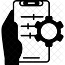 Setting Hand Holding Phone Preferences Icon
