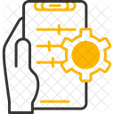 Setting Hand Holding Phone Preferences Icon