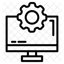 Setting with computer  Icon
