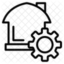 Setting with home  Icon