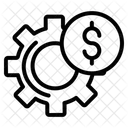 Setting with money in button  Icon