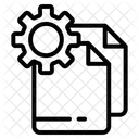 Setting with paper  Icon