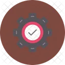 Settings Tick Gear Icon