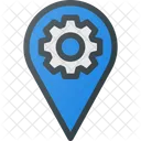 Settings Pin Geolocation Icon