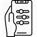 Settings Hand Holding Phone Preferences Icon
