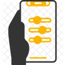 Settings Hand Holding Phone Preferences Icon