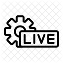 Settings Live Live Stream Icon