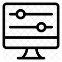 Settings Slider Desktop Horizontal Icon