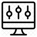 Settings Slider Desktop Vertical Icon
