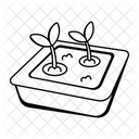 Setzlingschale Pflanzgefass Topfpflanzen Symbol
