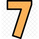 7 Number Numbers Icon