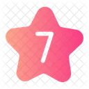 Seven Number Shapes And Symbols Icon