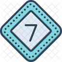 Seven Numerical Number Icon