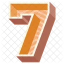 Seven Number Numeric Icon