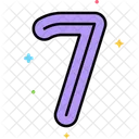 Seven Seven Number 7 Icon