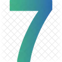 Seven Numbers Numeric Icon