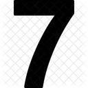 Seven Numbers Numeric Icon