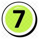 Seven Number  Icon