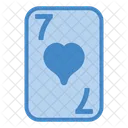 Seven Of Hearts  Icon