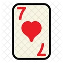 Seven Of Hearts  Icon