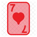 Seven Of Hearts  Icon