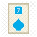 Seven Of Spades Poker Card Casino Icon