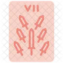 Seven Of Swords Strategy Tarot Icon